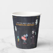 子供の面白いハロウィーン衣装の誕生日パーティー 紙コップ (正面)