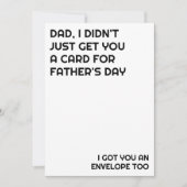 子供の面白い一言 父の日のお父さん月間 シーズンカード (正面)