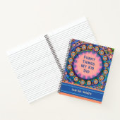 子供の面白い行動を記録するカスタムジャーナル ノートブック (内部)