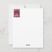 子供の頃の夢 - 古い馬のカルーセル シーズンカード (裏面)