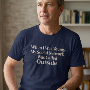 子供の頃はソーシャルネットワークなんてなかった Funny Tシャツ