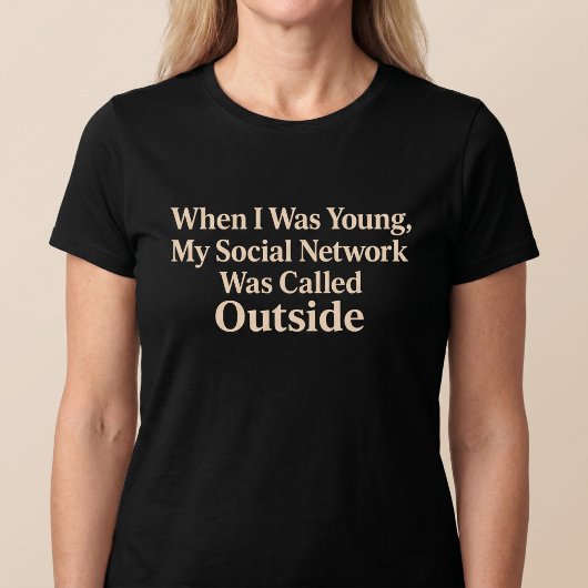 子供の頃はソーシャルネットワークなんてなかった Funny Tシャツ