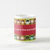 子供の顔の多様性の先生は個人化なります コーヒーマグカップ (中央)