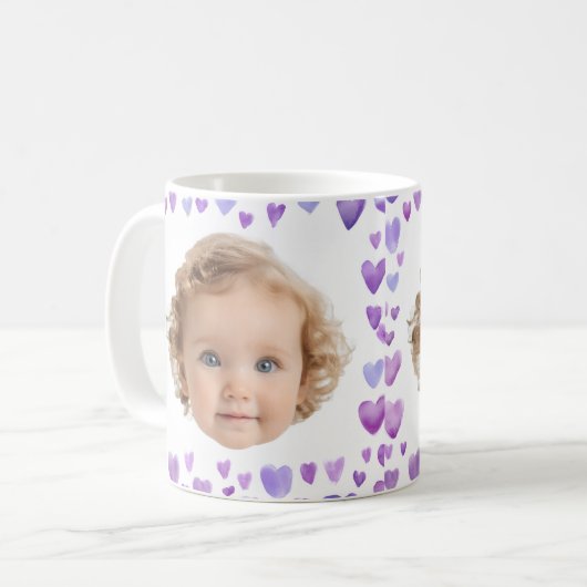 子供の顔 コーヒーマグカップ (正面左)