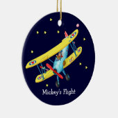 子供の飛行機のオーナメント セラミックオーナメント (右)