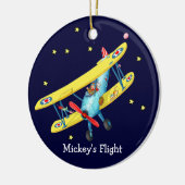 子供の飛行機のオーナメント セラミックオーナメント (左)
