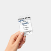 子供の食物アレルギー医療アレルギーの警告 バッジ (Handheld)