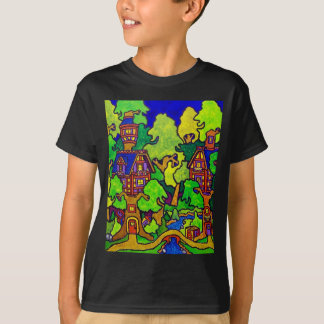 子供の魔法のツリーハウス Tシャツ