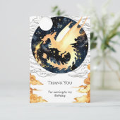 子供の魔法のドラゴンの誕生日 サンキューカード (スタンド正面)