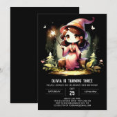 子供の魔法使い誕生日 招待状 (正面/裏面)