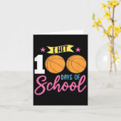 子供の100日学校の女の子の私は100日のSヒット カード (黄色い花)