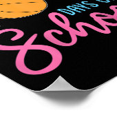 子供の100日学校の女の子の私は100日のSヒット ポスター (角)