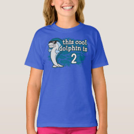 子供の2回目の誕生日このクールイルカは2歳 Tシャツ