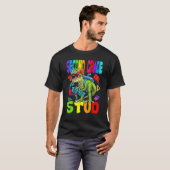 子供の2年生男子恐竜バックトゥスクール Tシャツ (正面フル)