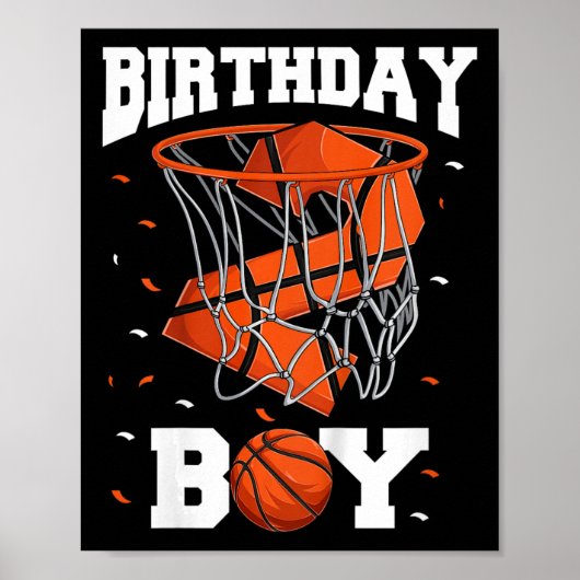 子供の2歳の誕生日バスケットボール子供  ポスター (正面)
