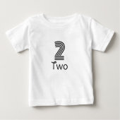 子供の2歳の誕生日パーティー ベビーTシャツ (正面)