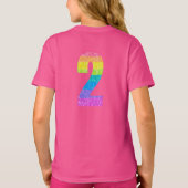 子供の2歳の誕生日パーティー - 編集可能テキスト Tシャツ (裏面)
