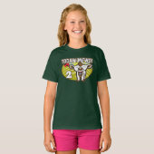 子供の2歳の誕生日今日は2歳！かわいい牛 Tシャツ (正面フル)