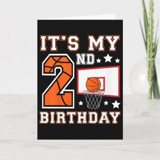 子供の2歳の誕生日 スケッチル プレーヤー カード (正面)