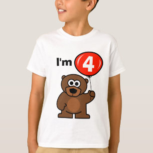 子供の4歳の子供のための第4誕生日のワイシャツ Tシャツ