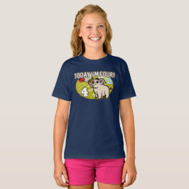 子供の4歳の誕生日今日は4歳！かわいい豚 Tシャツ
