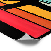 子供の7歳の誕生日プレゼント 空手 レトロ テコンドー マート ポスター (角)