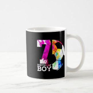 子供の7歳の誕生日 サッカー好きな男の子のための7歳の誕生日お祝いグッズ コーヒーマグカップ