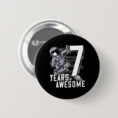 子供の7歳の誕生日 缶バッジ (正面&裏面)