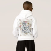 子供の"私の愛の人生"スクリプエレガントトPullover Ho (裏面フル)
