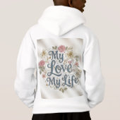 子供の"私の愛の人生"スクリプエレガントトPullover Ho (裏面)