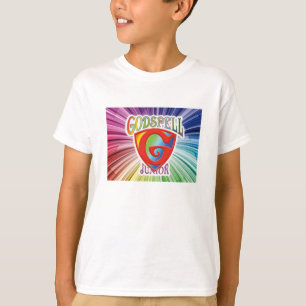 子供の"Godspell Jr."の-ファンシーなロゴのTシャツ Tシャツ