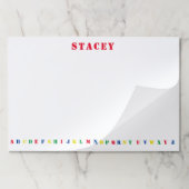 子供のABC大きなティアウェイ紙パッド ペーパーパッド (折り畳み)