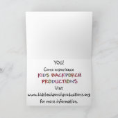 子供のBackporchの生産を経験する招待状 サンキューカード (内部)