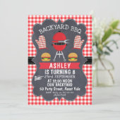 子供のBBQ誕生日招待状 招待状 (スタンド正面)
