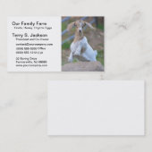 子供のBohrのヤギが付いている農場の名刺 名刺 (正面/裏面)