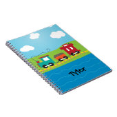 子供のChoo Chooの列車の車掌車 ノートブック (右側)