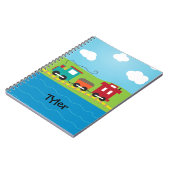 子供のChoo Chooの列車の車掌車 ノートブック (左側)