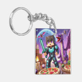 子供のIDラベルブロックスタイルダークドラゴンソード キーホルダー (正面左)