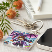 子供のIDラベルブロックスタイルダークドラゴンソード キーホルダー (正面右)