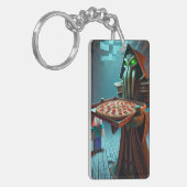 子供のIDラベルBlockstyle Minecrafty Adventure キーホルダー (正面左)