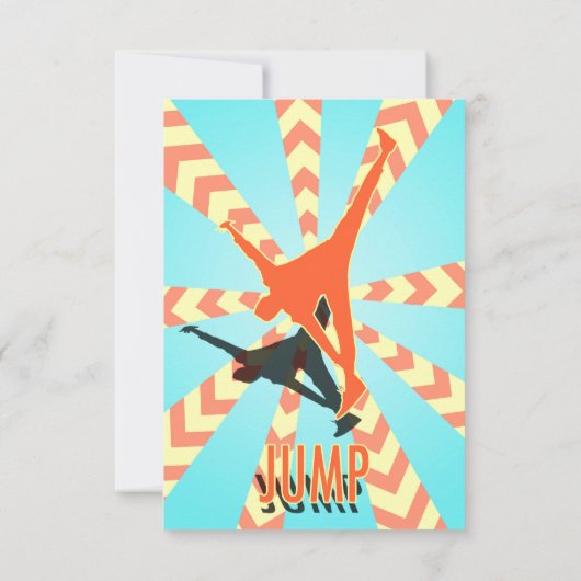 子供の'JUMP'招待状 招待状 (裏面)