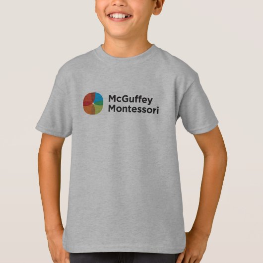 子供のMcGuffeyの精神の衣服の灰色のTシャツ Tシャツ (正面)