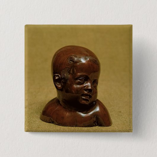 子供のMeissenの石器のバスト、c.1715 缶バッジ (正面)
