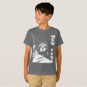 子供のNYCワイシャツニューヨークのTシャツの自由の女神 Tシャツ (正面フル)