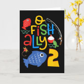 子供のO-fish-ally Two バースデー装飾 2歳の誕生日 カード (黄色い花)