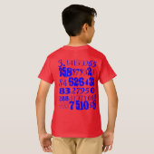 子供のPiのTシャツ(ラベルなしの) Tシャツ (裏面フル)