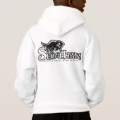 子供のSeahawkのフード付きのスエットシャツDT (裏面)