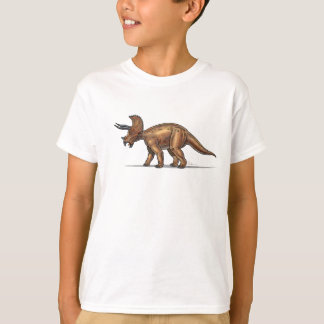 子供のTシャツのトリケラトプスの恐竜 Tシャツ