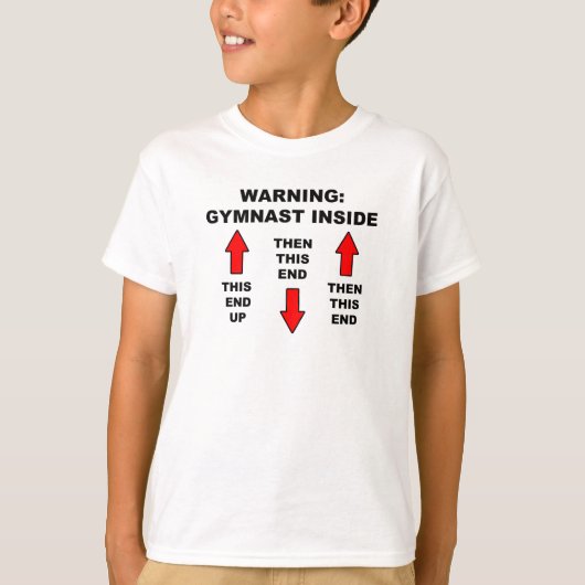 "子供のTシャツの中の体育専門家の警告 Tシャツ (正面)