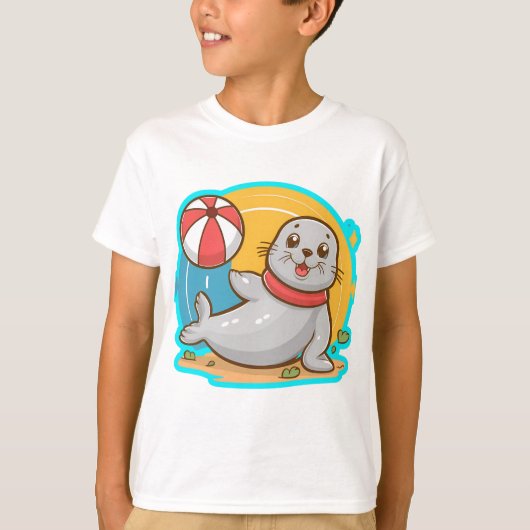 子供のtシャツの夏の雰囲気 tシャツ (正面)